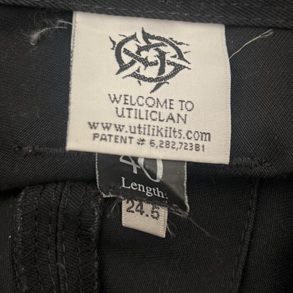 Welcome To Utility Kilts 40 Length 24.5 Black Workman Survival - Picture 3 of 5